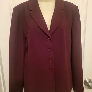 Danny & Nicole Deep Burgundy Blazer